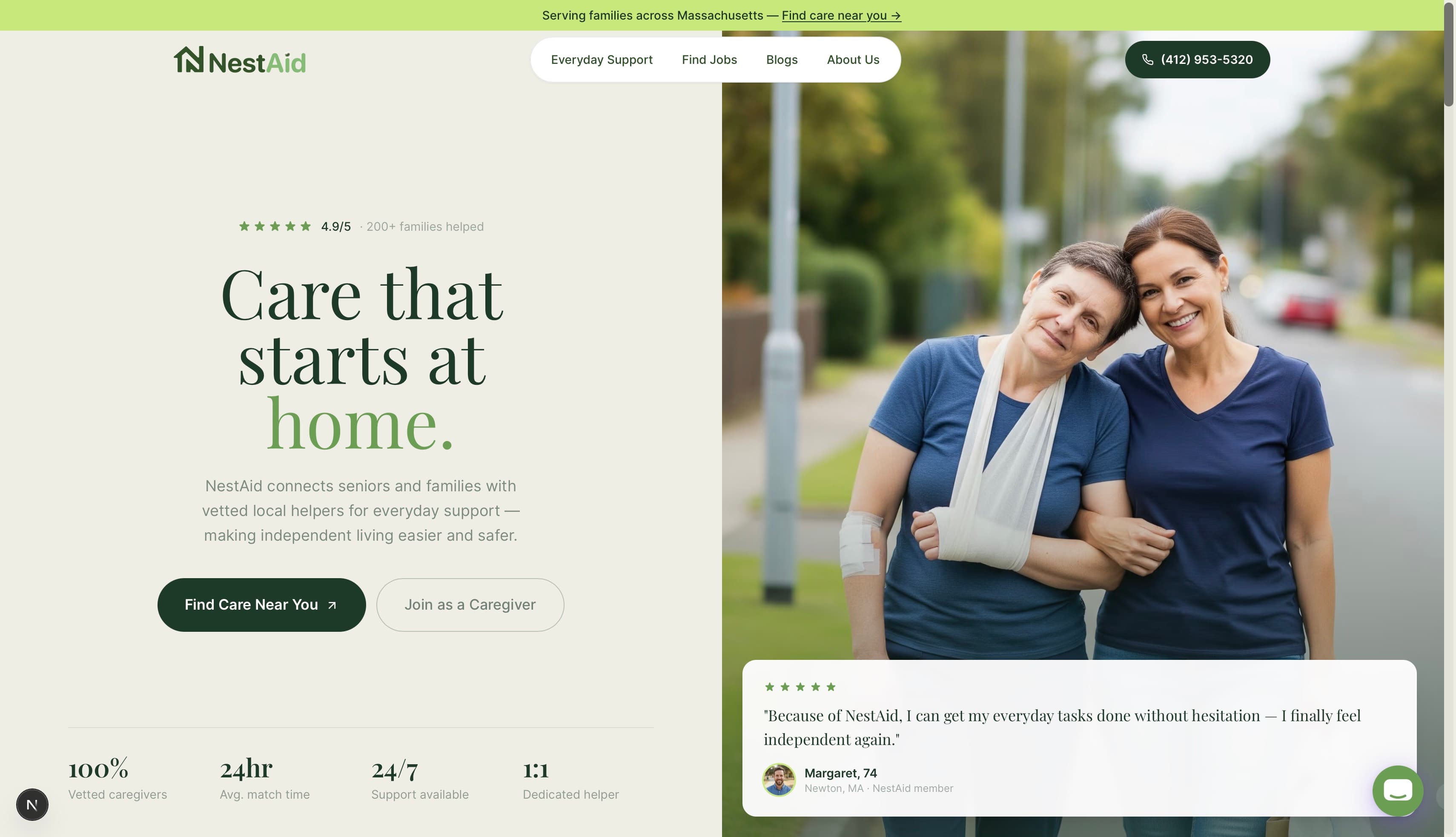 NestAid original B2C website