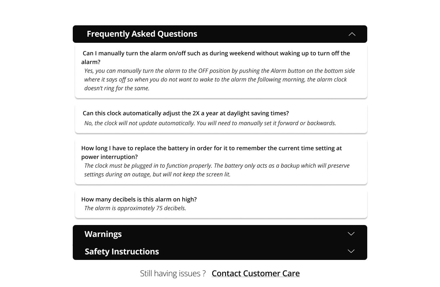 Contextual FAQs